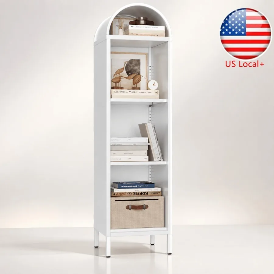 Bookshelf - 63 Metal Arched Bookshelf for Living