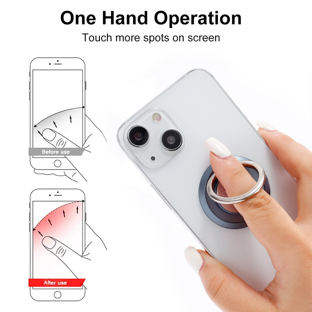 360Rotating Finger Ring Phone  - Mobile Pedestal Cabinet ulasan dan harga