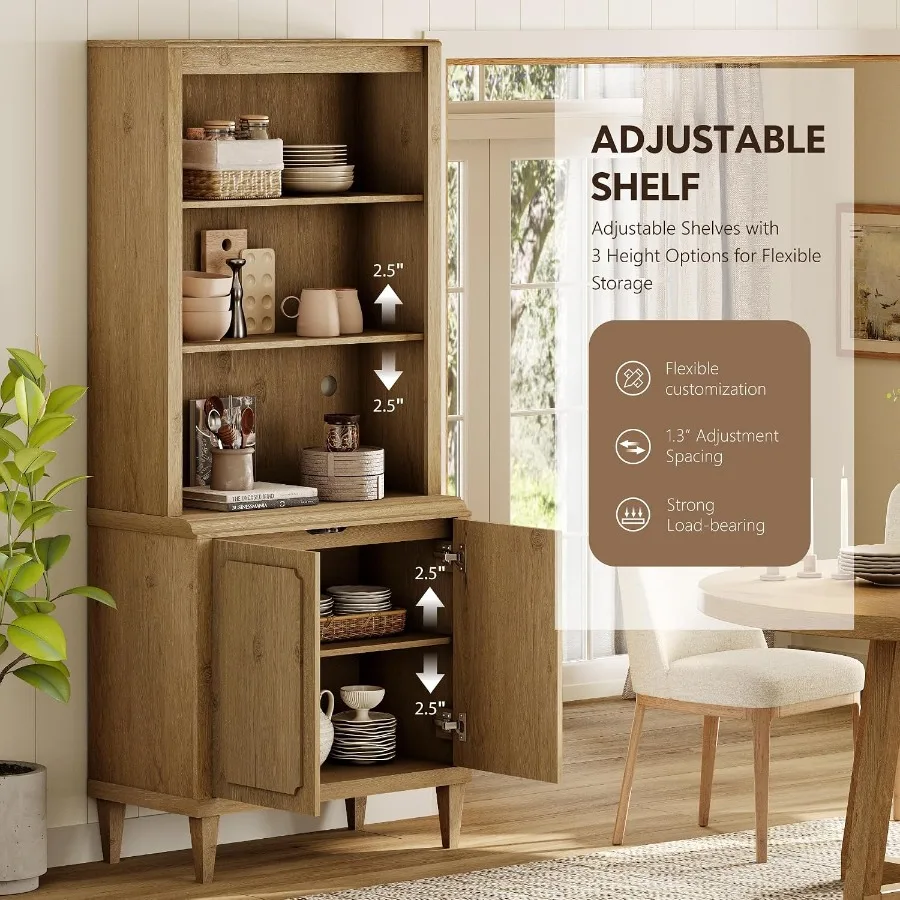 72.8 Tall Bookshelf with Doors - Bookshelf ulasan dan harga