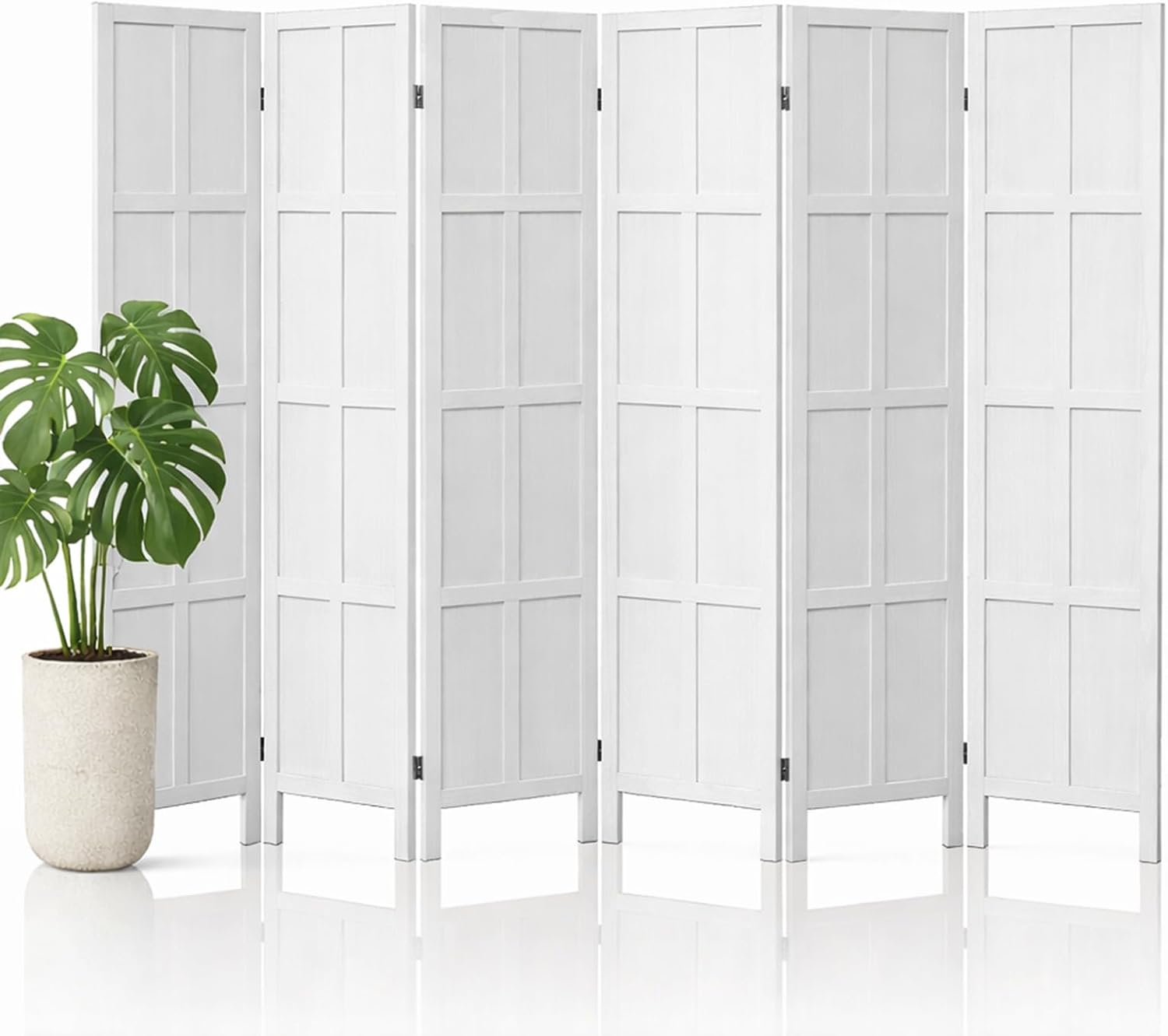 6 Panel Wood Room Divider and  - Partition Screen Divider ulasan dan harga