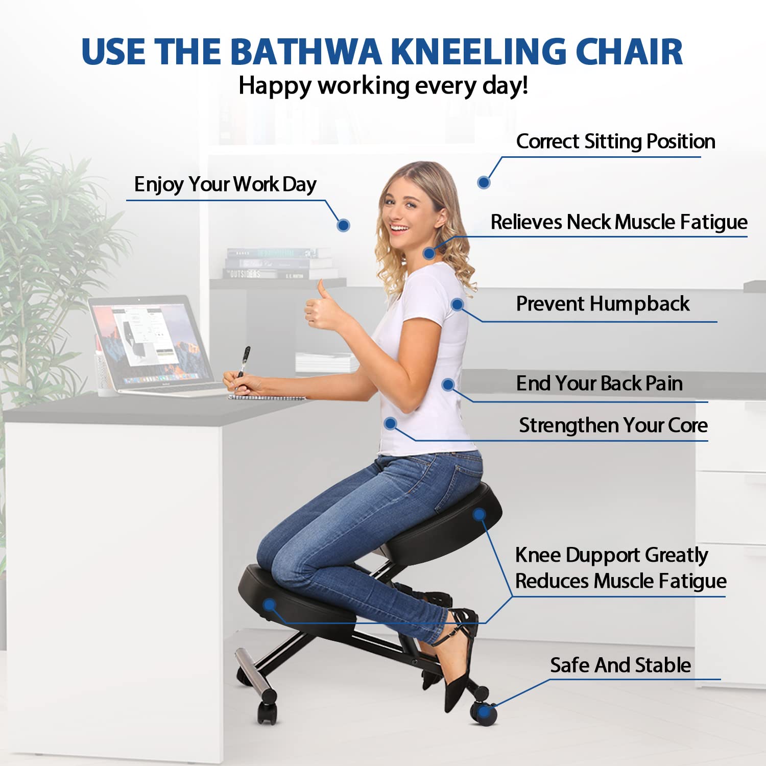 Kneeling Chair Ergonomic for O - Office Chair ulasan dan harga