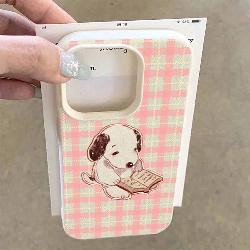 Cute Vintage Book Dog Litchi P - Bookshelf ulasan dan harga