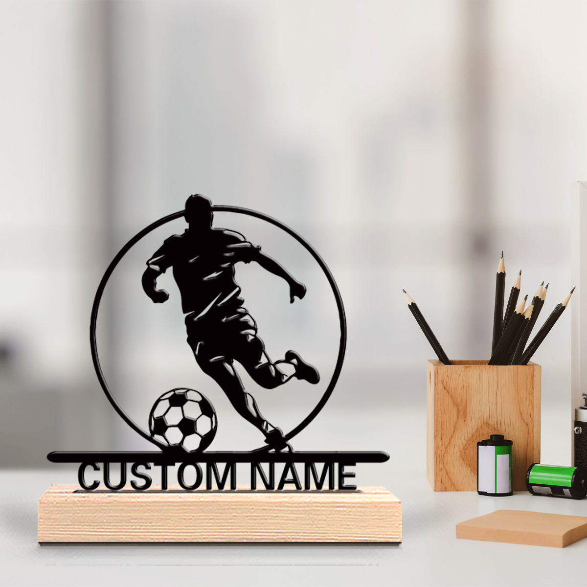 Custom Soccer Player Metal Sta - Office Furniture Brands ulasan dan harga