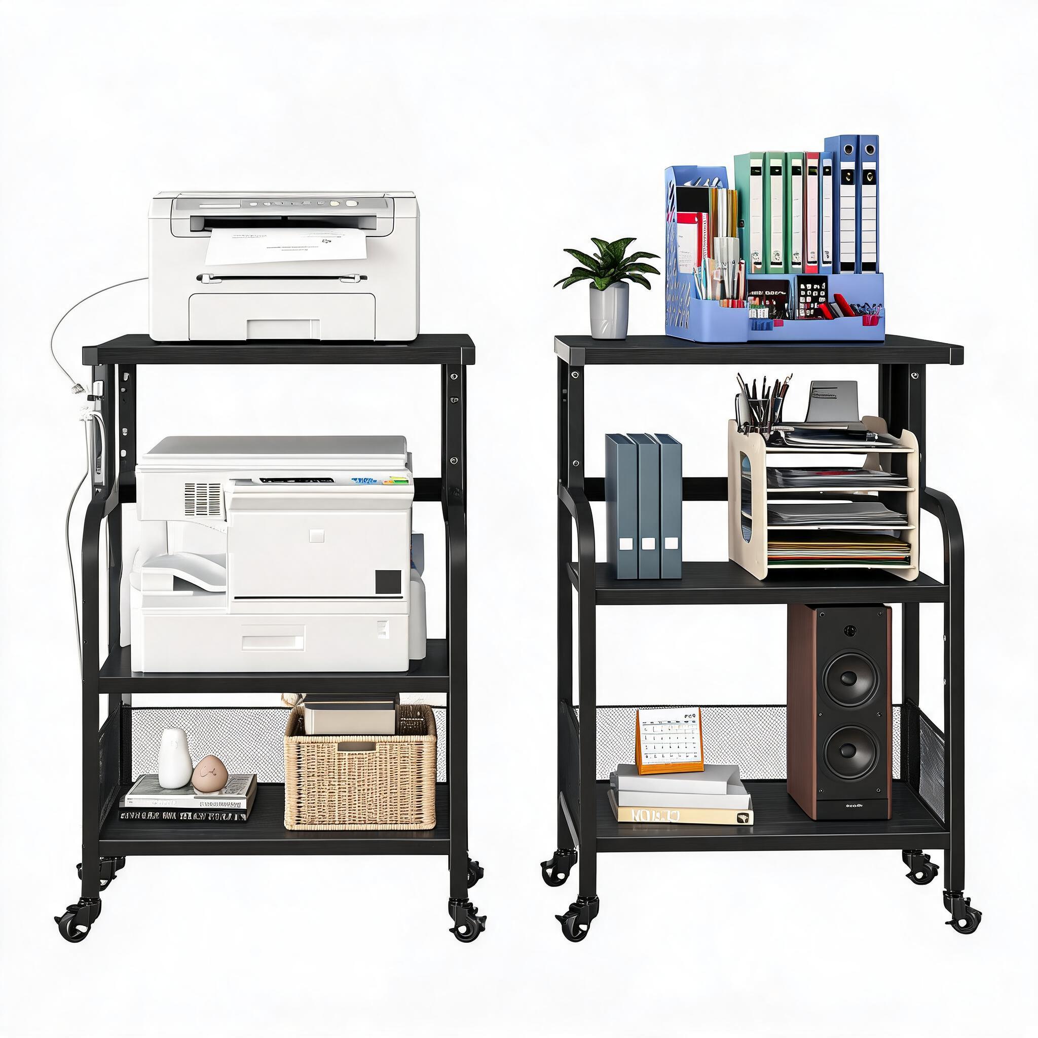3-Tier Mobile Printer Stand wi - Printer Stand ulasan dan harga