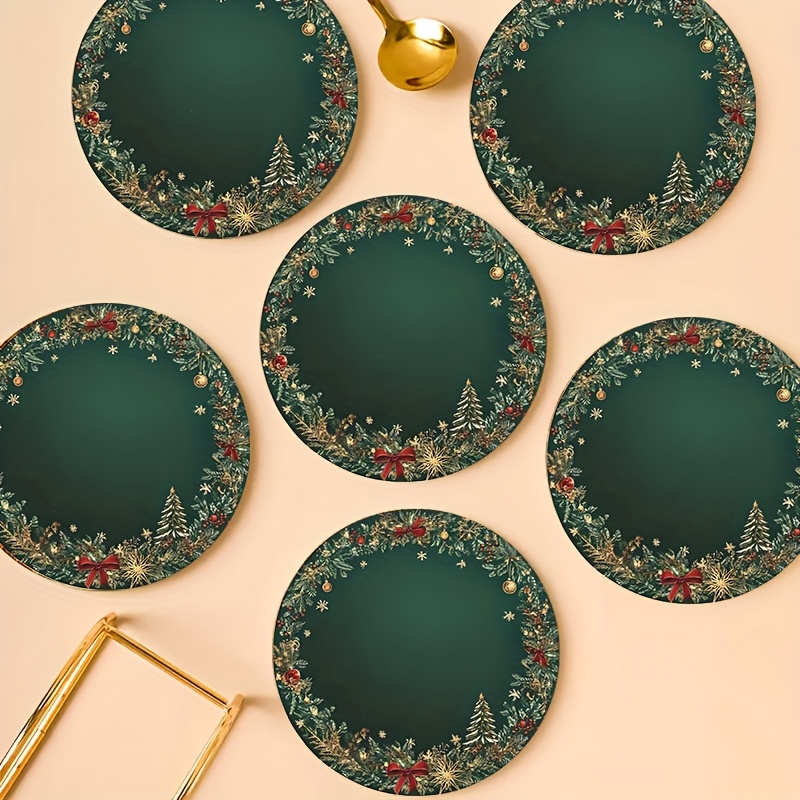 2D Retro Green Christmas Snowb - Office Furniture Brands ulasan dan harga