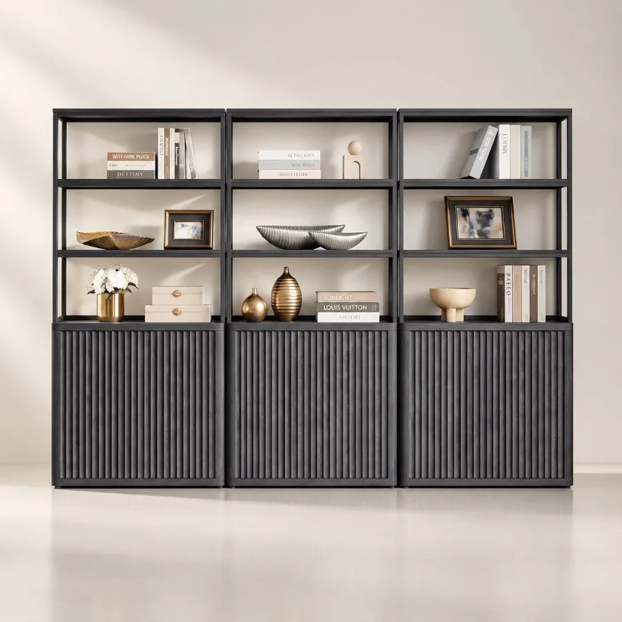 71 Tall Book Shelf with Doors, - Bookshelf ulasan dan harga