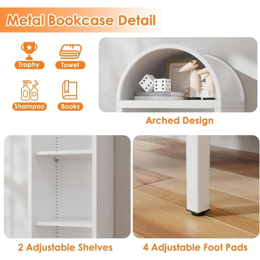 63 Metal Arched Bookshelf for  - Bookshelf ulasan dan harga