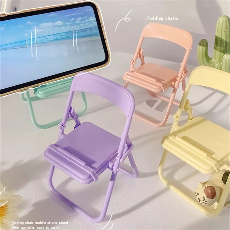 Cute Chair Phone Holder Stand  - Desk Organizer ulasan dan harga