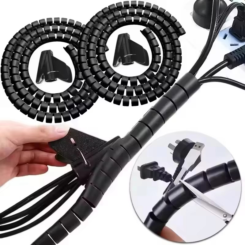 Cable Tube Sleeve Flexible Cor - Desk Organizer ulasan dan harga