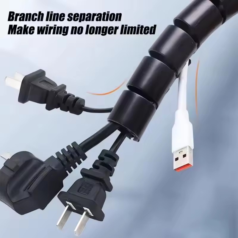 Cable Tube Sleeve Flexible Cor - Desk Organizer ulasan dan harga